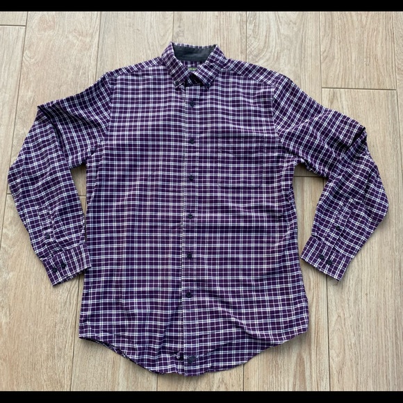 John Bartlett Consensus Cotton Long Sleeve Plaid Button Down Shirt Sz S. - Picture 2 of 4